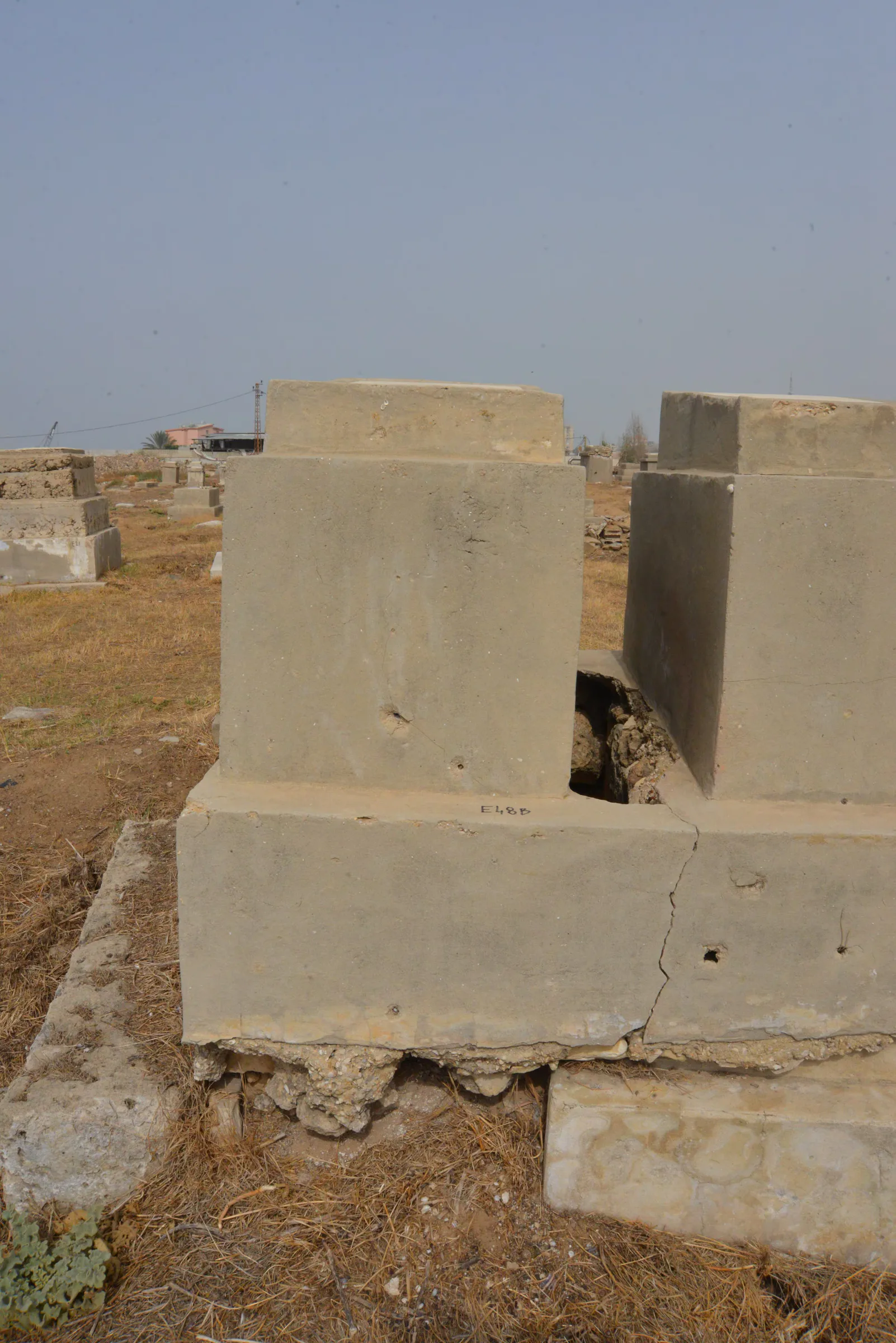 Tomb E48B for Meir NIGRI, photograph 6 at the Jewish Cemetery of Saida